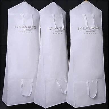 दुल्हन की शादी की पोशाक गाउन के लिए गैर बुना परिधान बैग